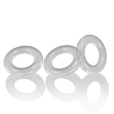 Oxballs Willy Rings 3-Pack Stretchy Clear Cockrings Set COCK RING Set